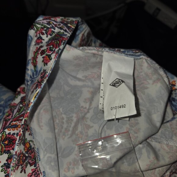 Oilily Jean Styled Floral Skirt Woman's Size 44 US Size 10-12 NWT - Picture 8 of 9